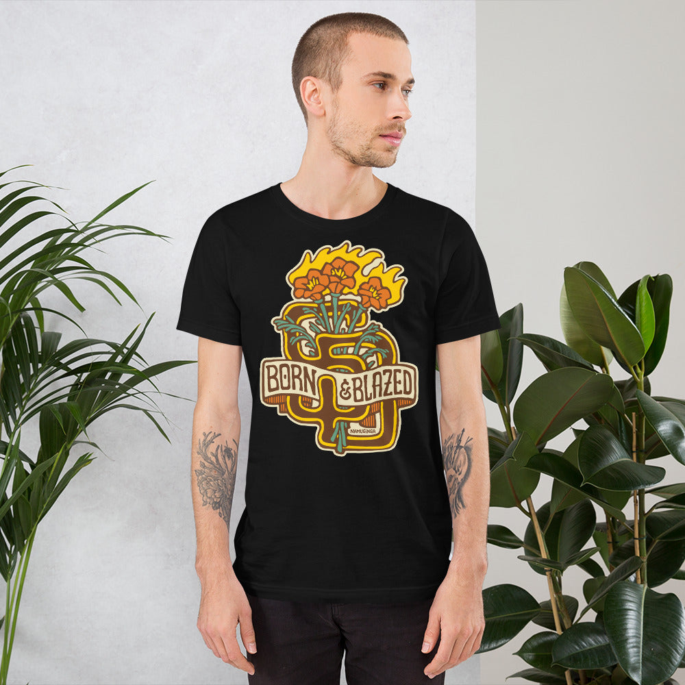 San Diego - Born & Blazed - Unisex t-shirt